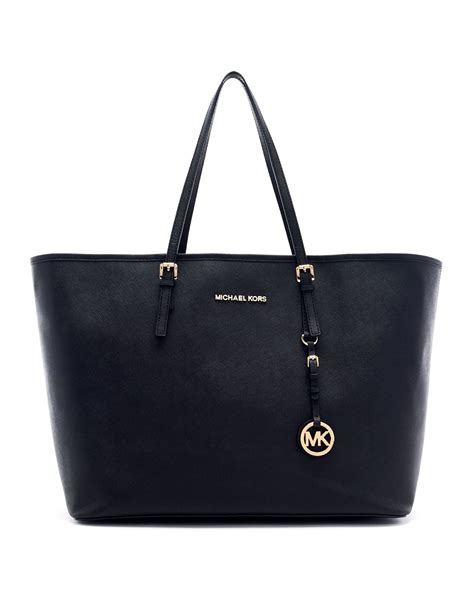 michael kors jet set tas zwart|Jet Set Medium Tote Bag .